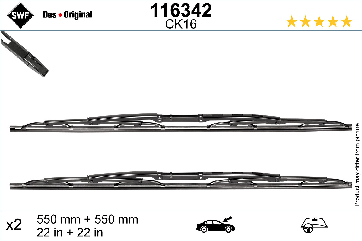 Wiper Blade - 116342 SWF